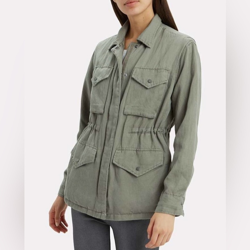 NWT Woken Rails Sage With Plaid Jayden Utility Jacket Small